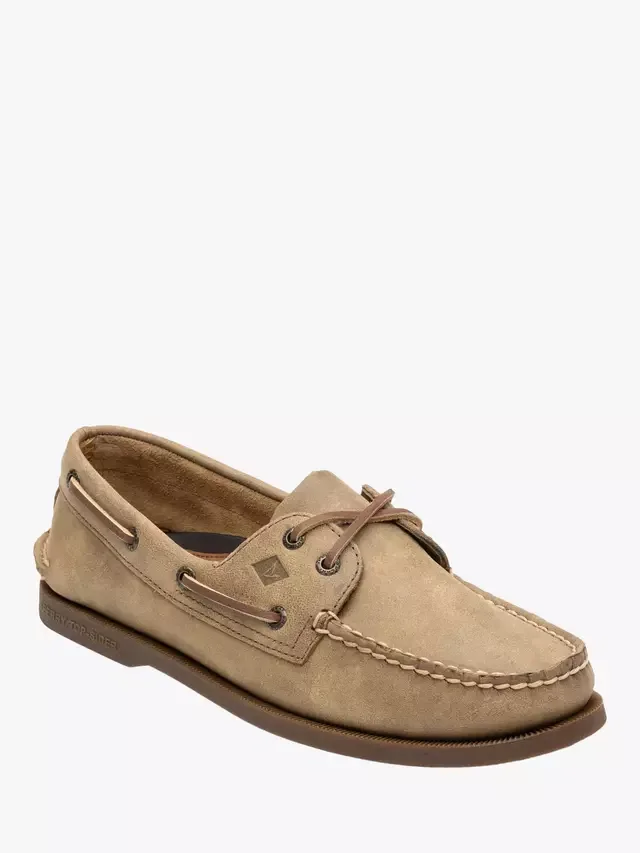 Оригинальные кожаные мокасины с двумя люверсами Sperry, Tan — фото 2
