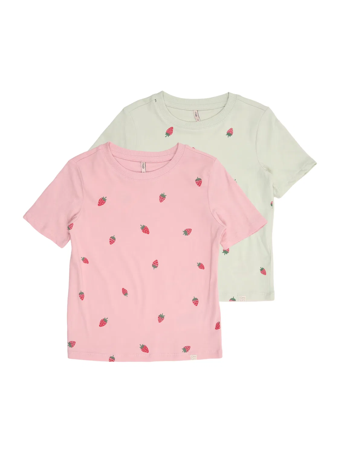 Футболка 'KMGBEATE' Only Mini, Light Green/Rose/Raspberry