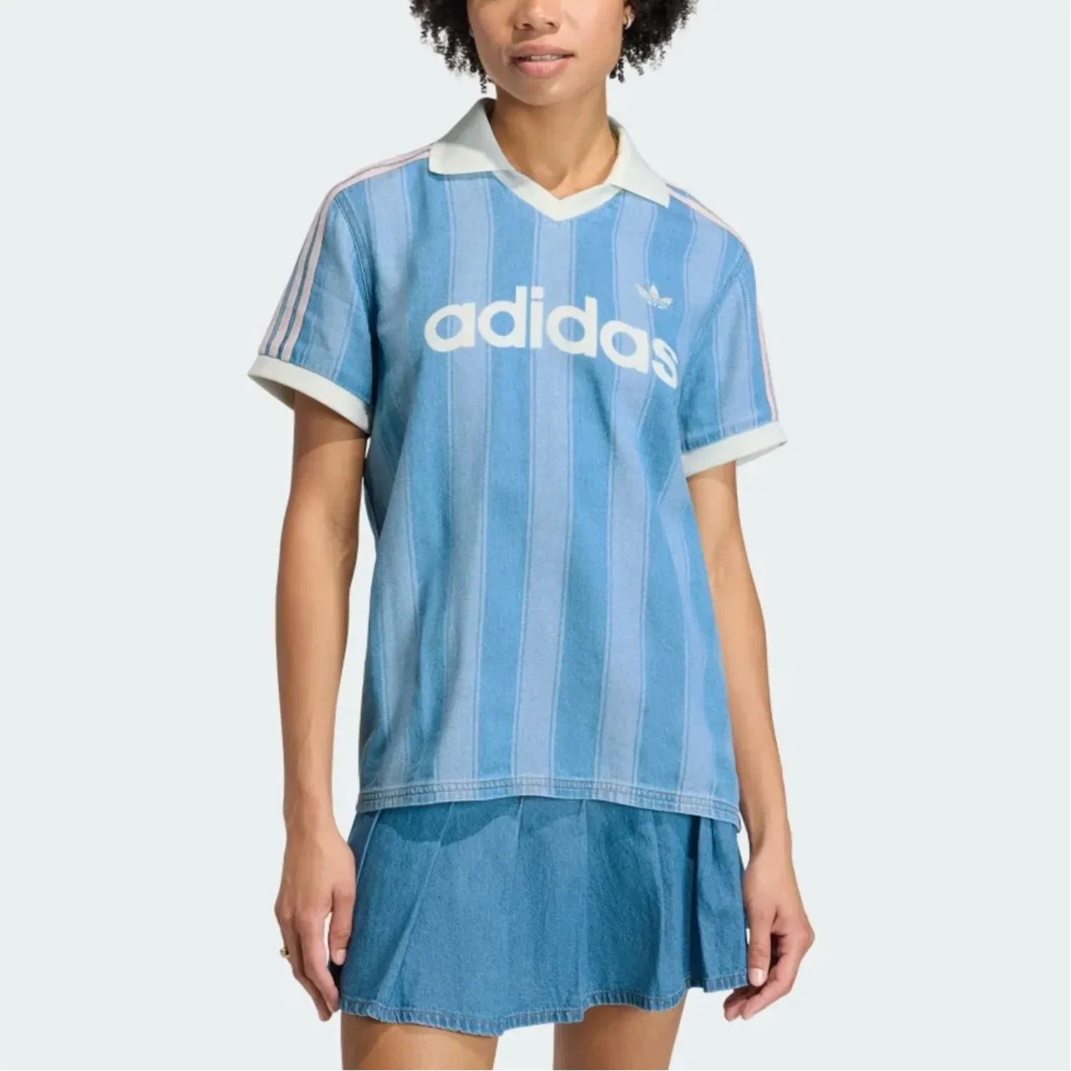 Футболка женская Soccer Jersey Adidas Originals, Blue — фото 3
