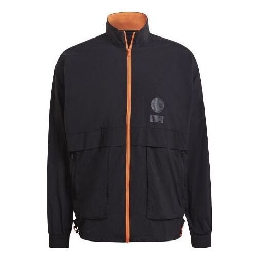 Куртка ub wb astro sports ветрозащитная куртка с воротником-стойкой Adidas, черный