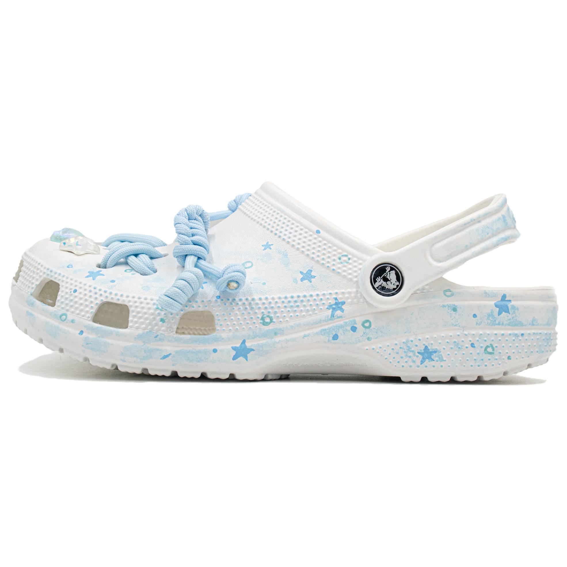 Crocs Классические летние белые сабо унисекс белого цвета