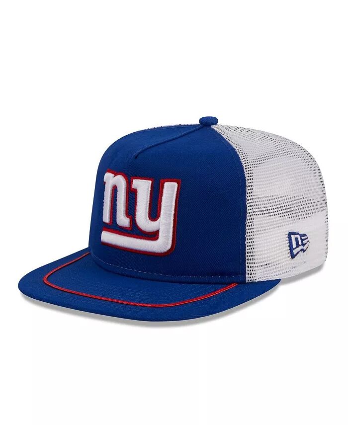 

Мужская королевская белая кепка New York Giants Original Classic Golfer Snapback New Era, синий