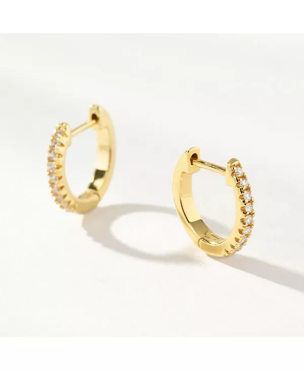 

Миниатюрные серьги-хагге с покрытием из 14-каратного золота, 0,55 дюйма Uncommon James, gold