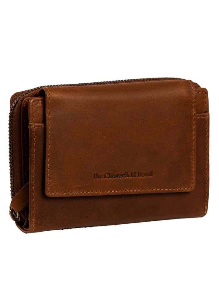 

Кошелек The Chesterfield Brand Wax Pull Up Geldbörse RFID Schutz Leder 13.5 cm, коричневый