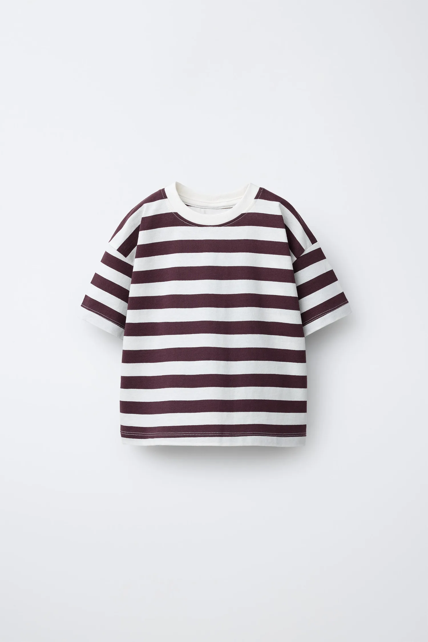 Zara Набор из 3 футболок в полоску и однотонных футболок — фото 2