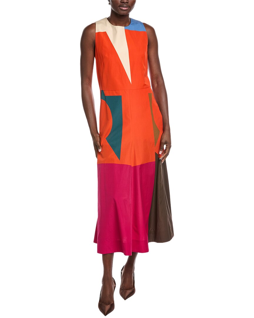 

Платье миди Akris, красный