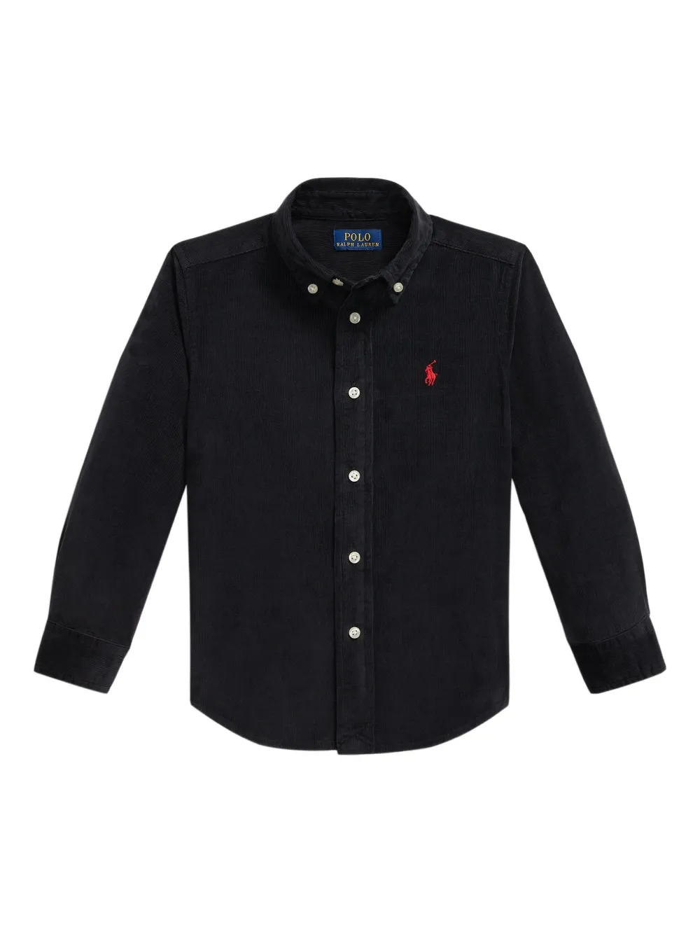 

Вельветовая рубашка с длинными рукавами POLO RALPH LAUREN KIDS, черный