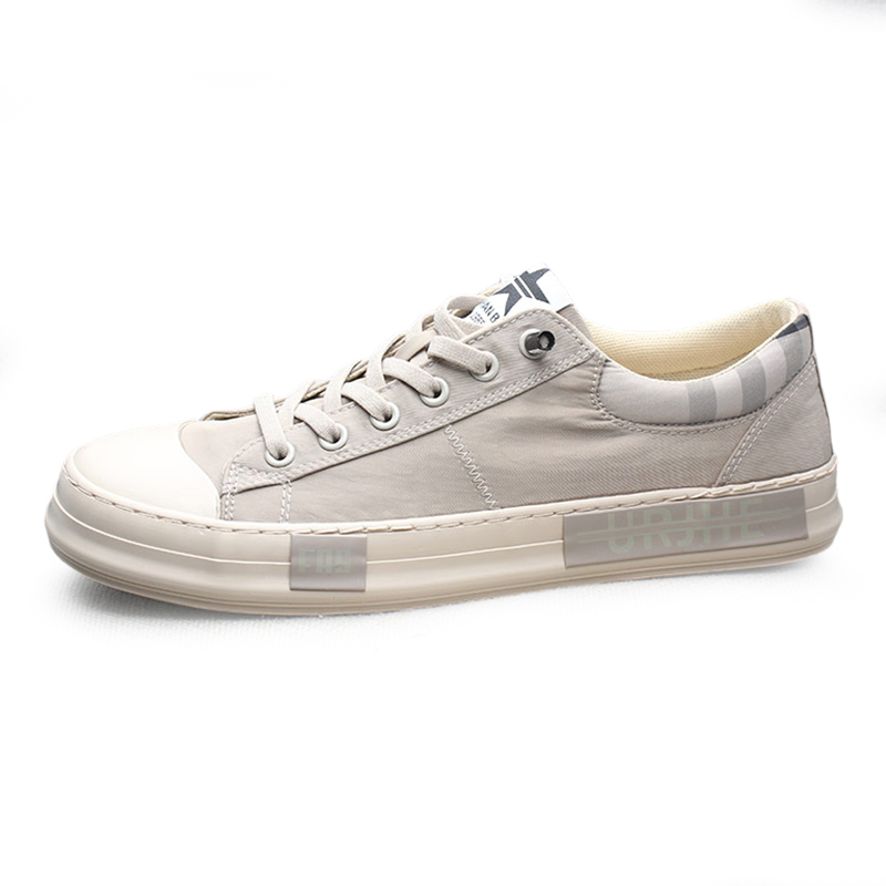 

SENJIALUO Скользоустойчивые, износостойкие, легкие, дышащие мужские скейтерские кеды лоу-топ цвета хаки, цвет Khaki