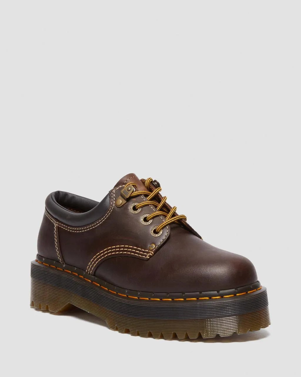 

Dr. Martens 8053 Arc Crazy Horse Повседневная кожаная обувь на платформе, цвет Dark Brown — Crazy Horse