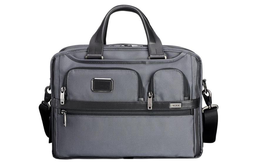 

TUMI Полиэстеровый ноутбук портфель ранец через плечо сумка средний мужской серый