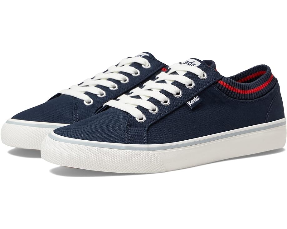 

Кроссовки Keds Jump Kick Rib Knit Lace Up, цвет Navy/Red Polka Dot