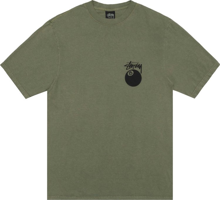 

Футболка Stussy 8 Ball 'Olive', зеленый, Серый, Футболка Stussy 8 Ball 'Olive', зеленый