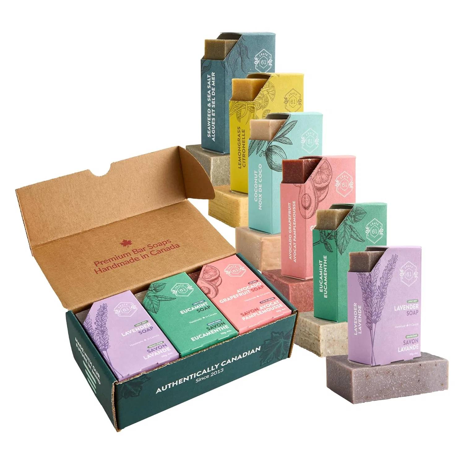 Набор веганского мыла ручной работы от Crate 61 Crate 61 Organics