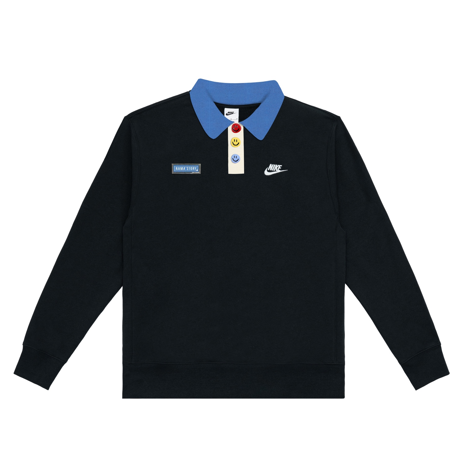 

Унисекс поло черное Nike, черный