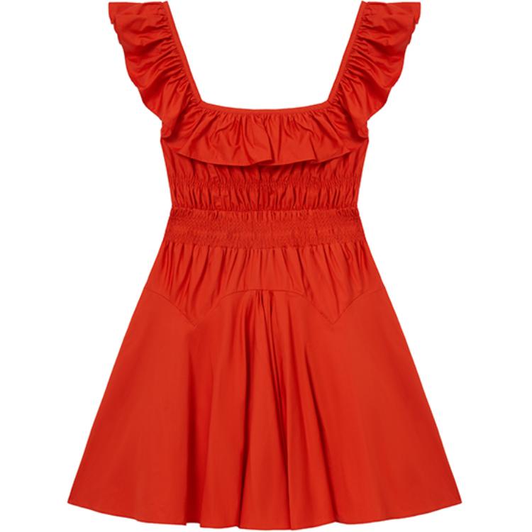 

Женское платье без рукавов Self Portrait Self-portrait, ярко-оранжевый