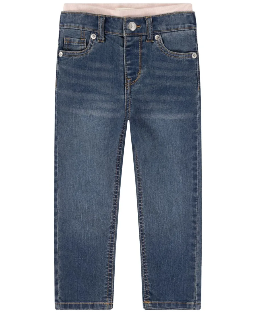 Детские джинсы Brandi Slim-Leg для девочек 2T-4T Levi's, темно-синий — фото 4