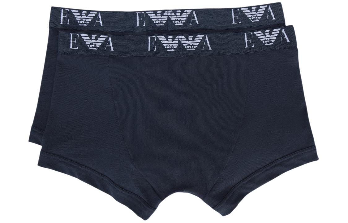 EMPORIO ARMANI SS23 Трусы мужские 2 шт Navy Blue — фото 3