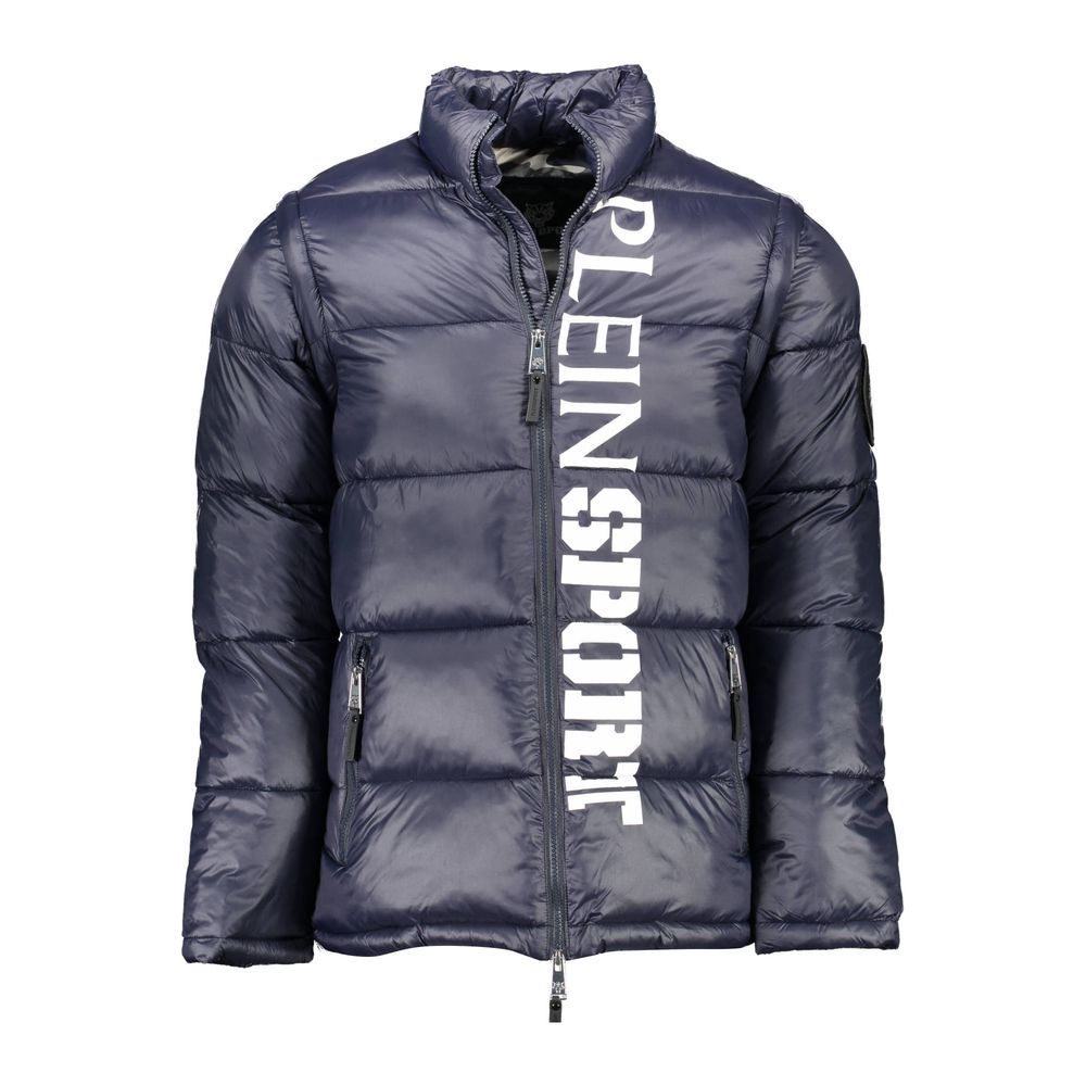 

Синяя куртка из полиэстера Plein Sport, синий