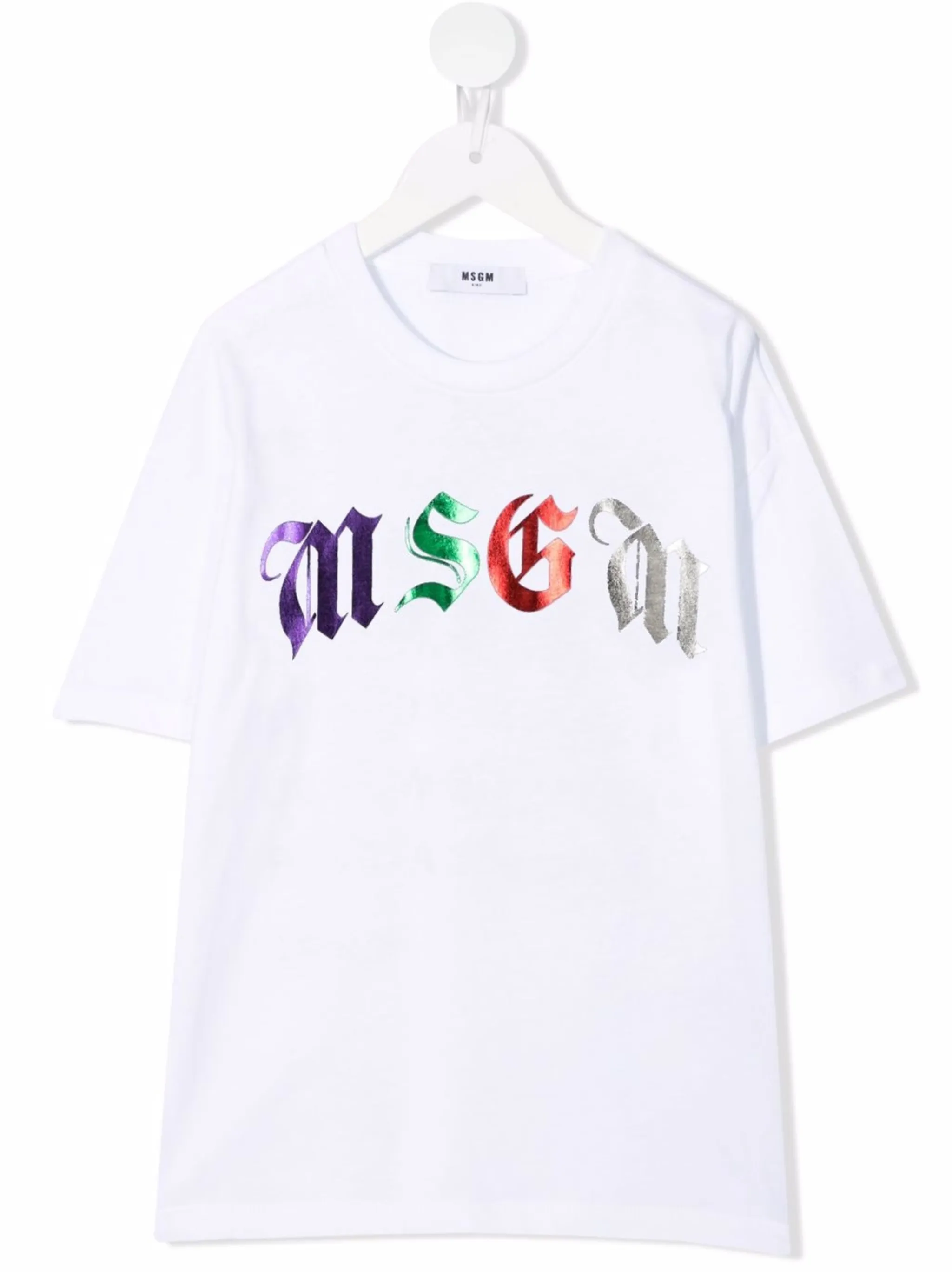 

Футболка с логотипом Msgm Kids, белый