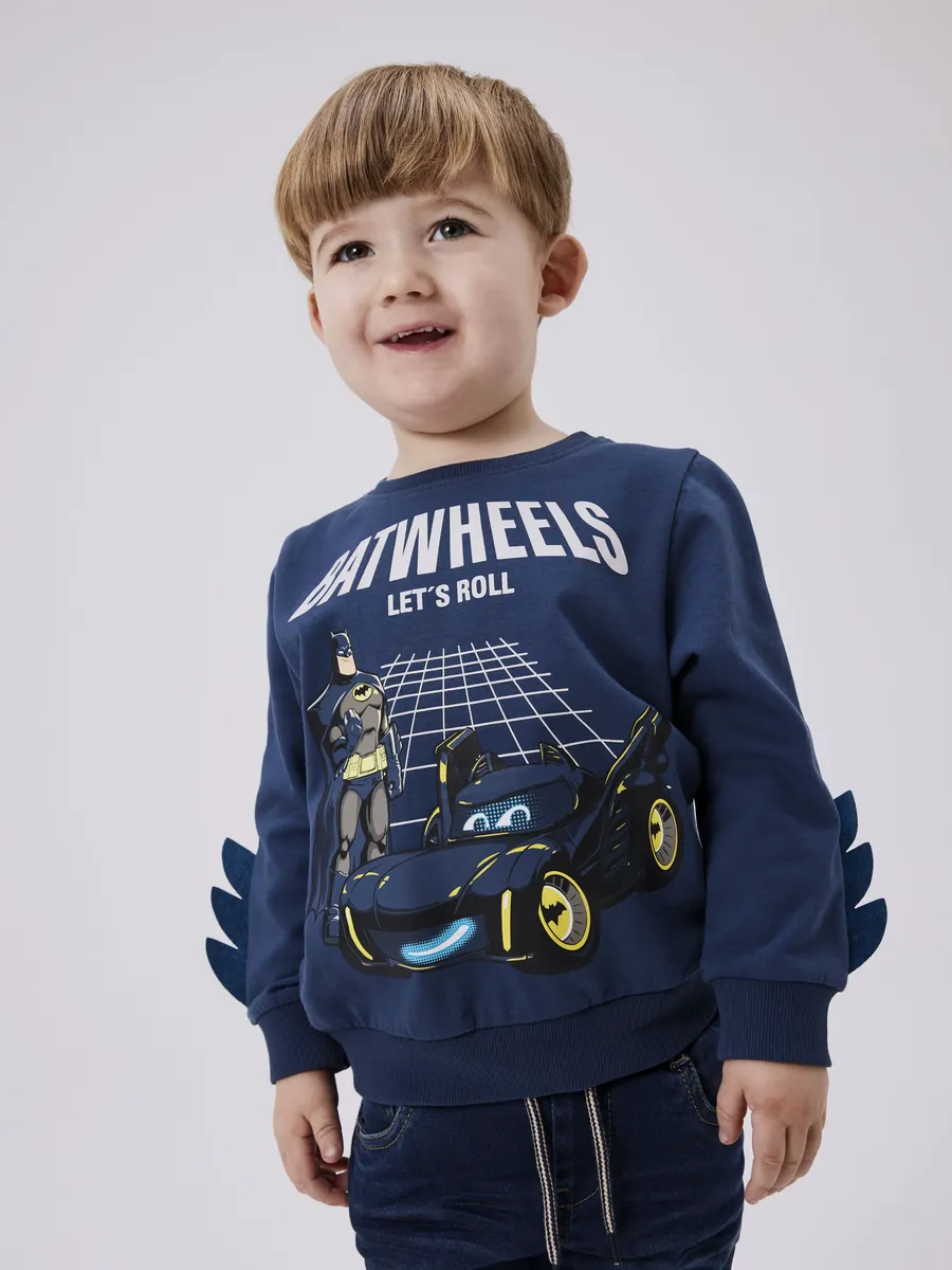 

Толстовка Name It "NMMJUICE BATWHEELS SWEAT BRU NOOS WAB", цвет Dark Denim