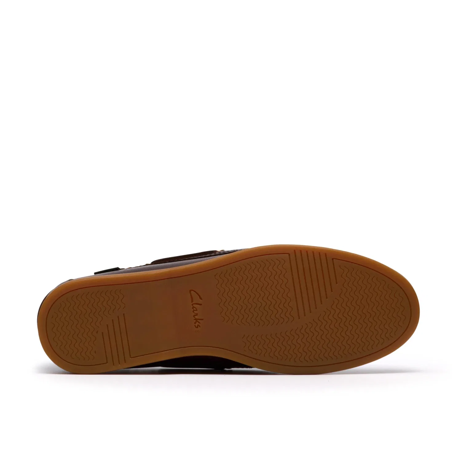 Кожаные лодочные туфли Clarks Charmouth Lace, коричневый — фото 3