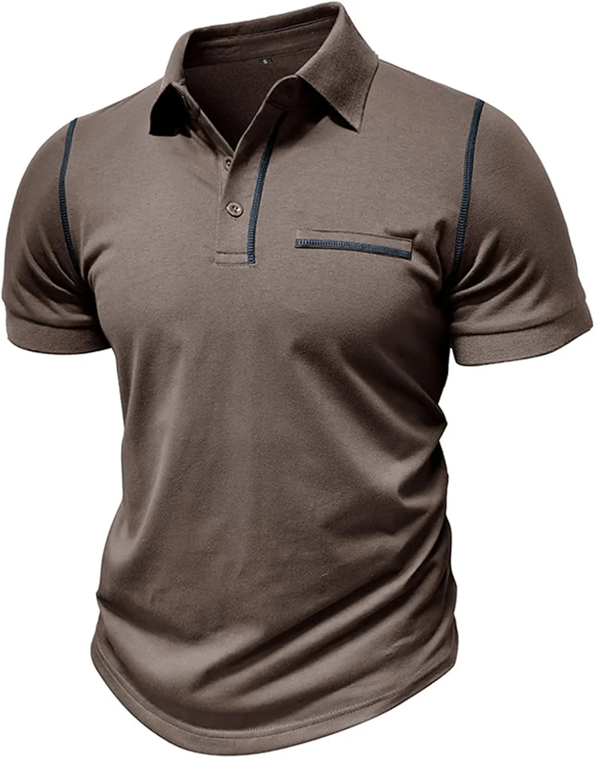 

Мужская поло с коротким рукавом, классический крой, летний топ KGKQHKQ