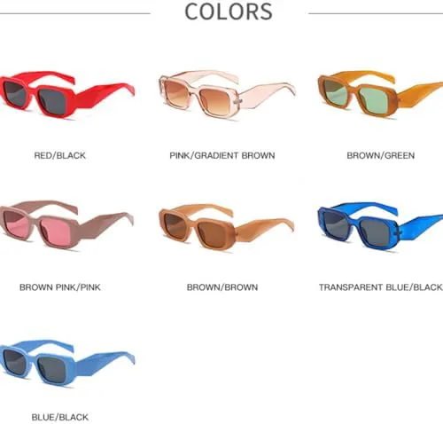 

Женские солнцезащитные очки в стиле панк, маленькая квадратная оправа, нестандартная треугольная форма, треугольные дужки, модные в 2027 году MTZJH, Light Champagne