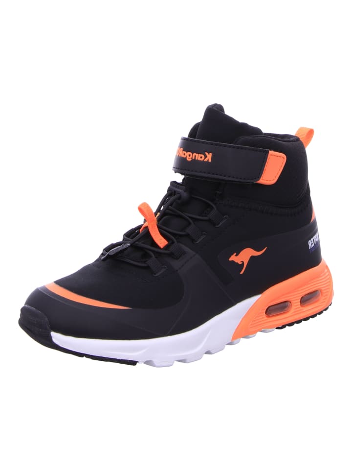 

Высокие кроссовки Kangaroos, цвет jet black/neon orange