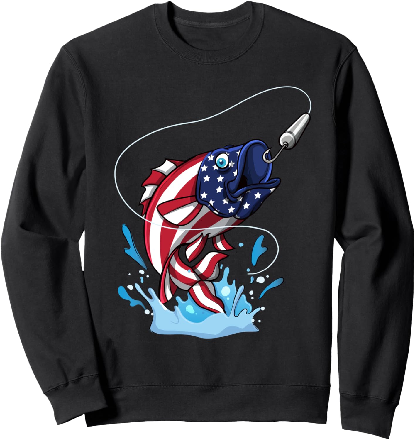 

Америка, американский флаг, окунь, рыбалка, рыбак, рыболов, папа, мужская толстовка 4Th Of July America Independence Day Usa Store, черный
