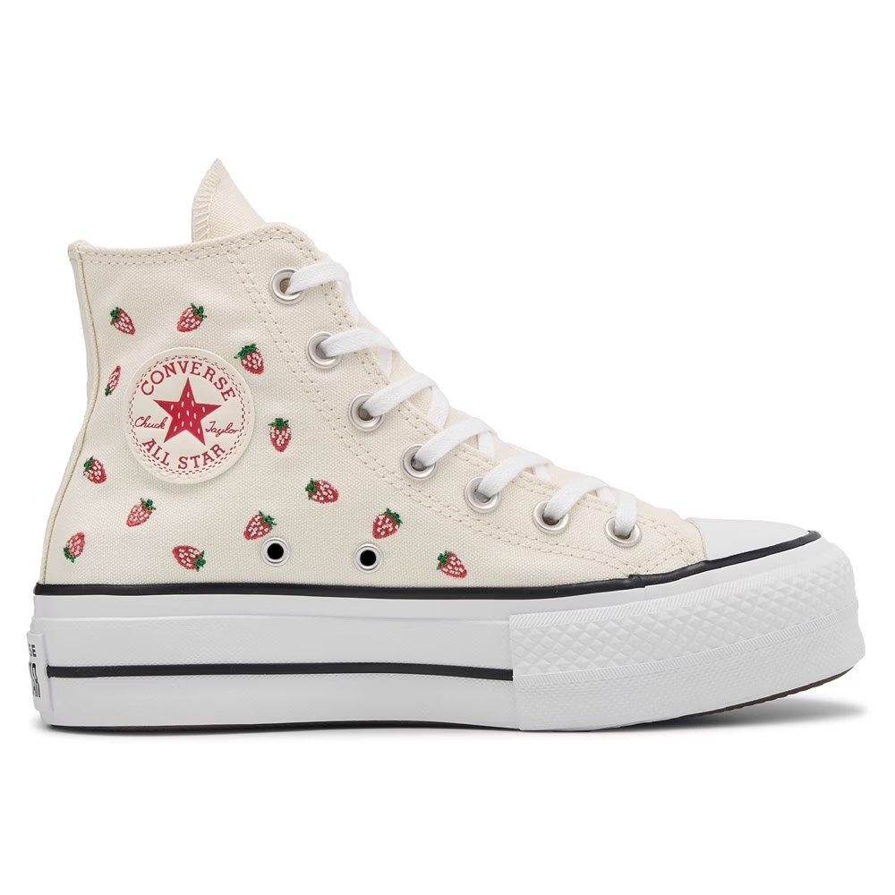 Кеды на платформе Chuck Taylor All Star Hi Lift от Converse, egret/strawberries — фото 2