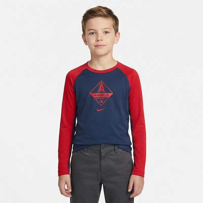 Толстовка MLB, синяя, детская, 3–7 лет Nike, Navy Blue — фото 4