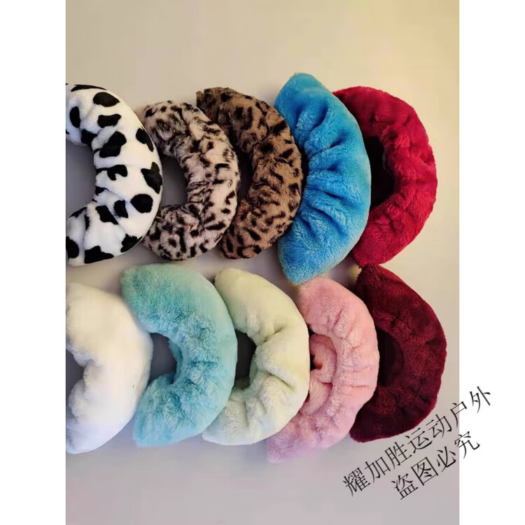 

HEAD ZKHE Чехлы для лезвий коньков для фигурного катания, впитывающие плюшевые с пайетками, белые, одна пара