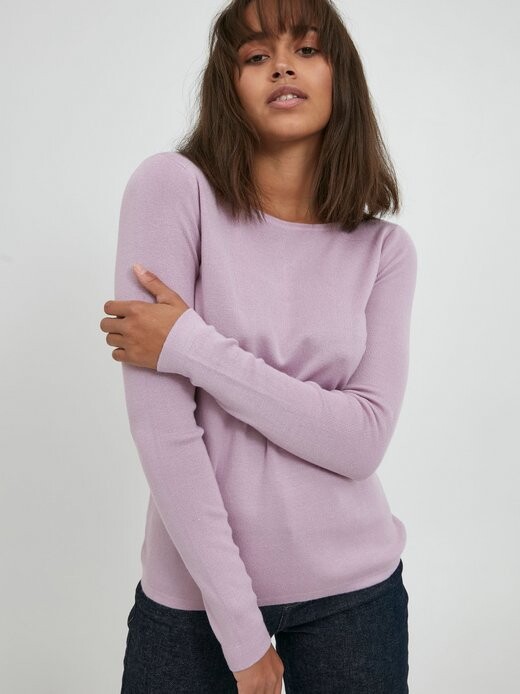 

Вязаный свитер пзсара Pulz Jeans, фиолетовый