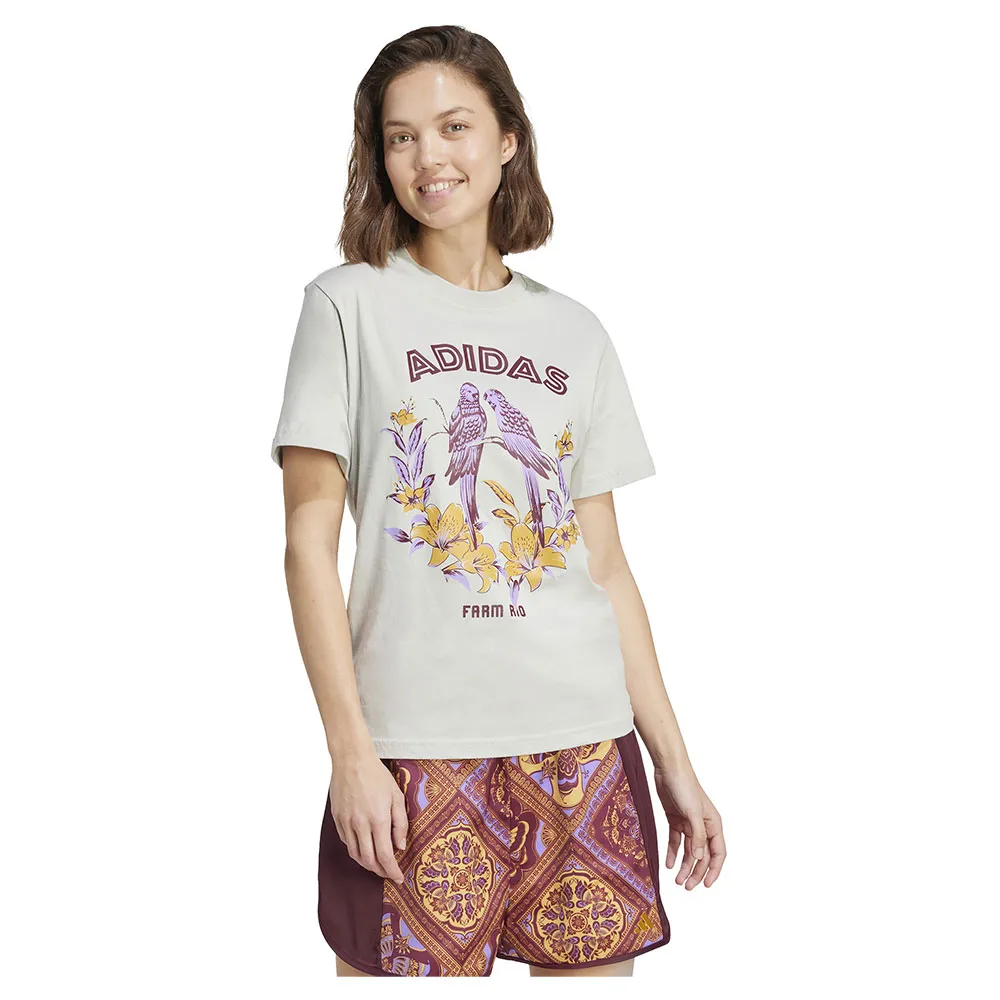 

Футболка с коротким рукавом adidas X Farm Graphic 2, бежевый