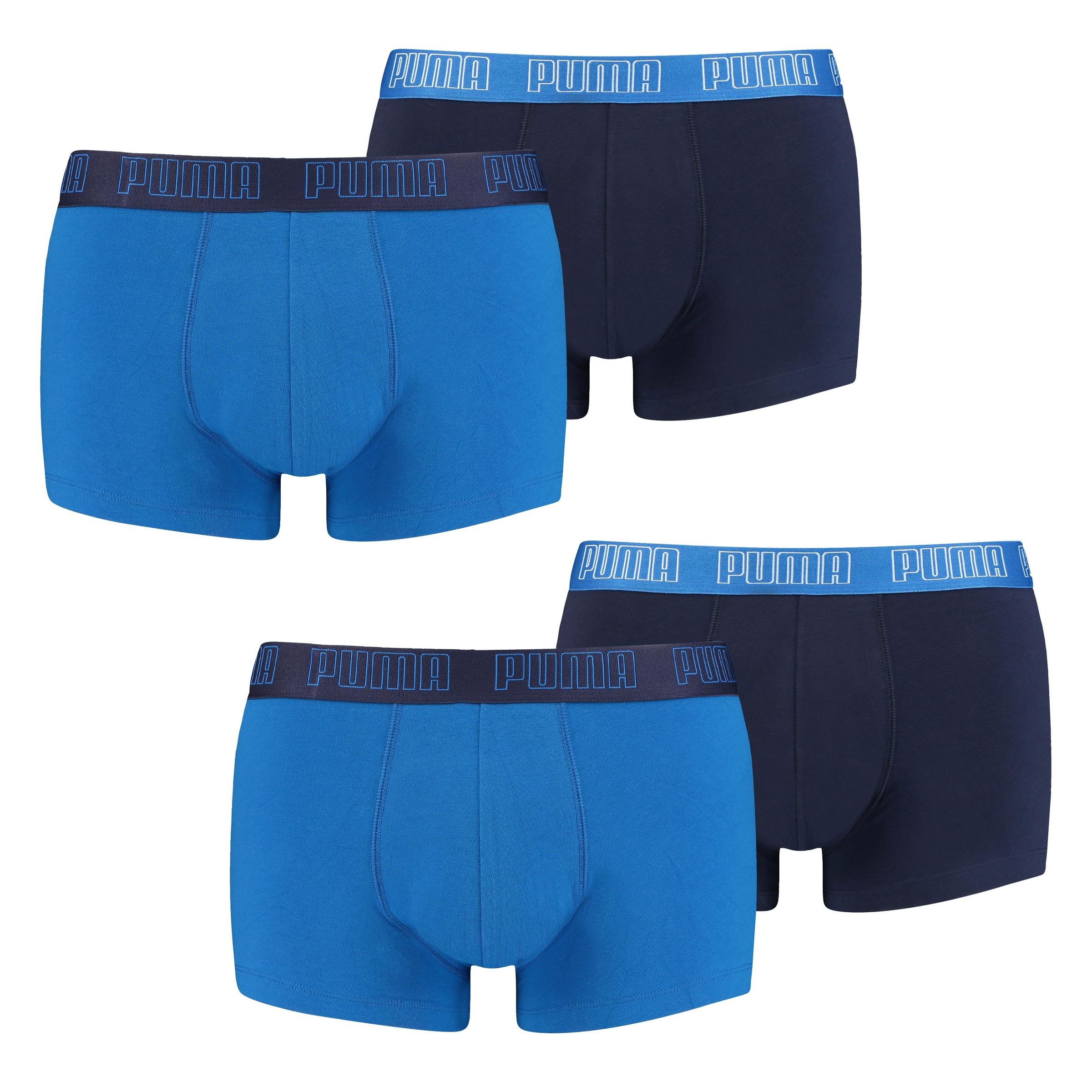 

Боксеры Puma Boxershorts PUMA BASIC TRUNK 4P, цвет 003 - True Blue