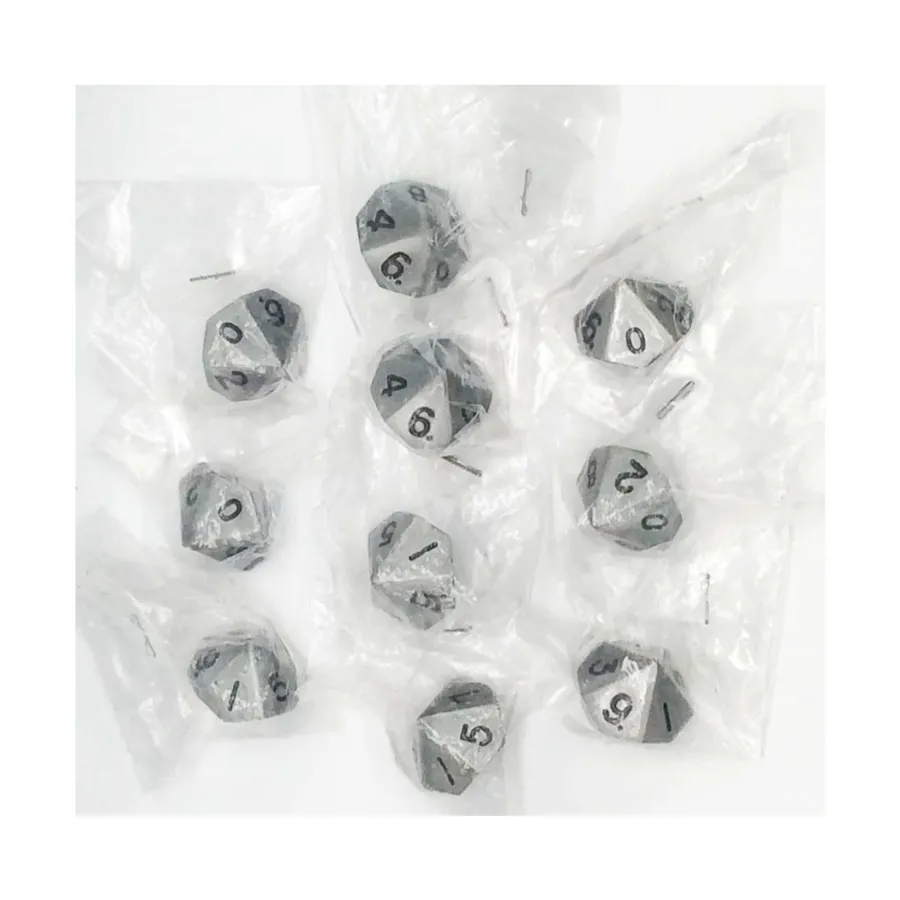 

d10 Металл с черным (10), Dice & Supplies (Unidentifiable Publisher)
