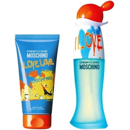Moschino I Love Cheap And Cheap Подарочный набор 30 мл туалетная вода-спрей + 50 мл лосьон для тела — фото 2