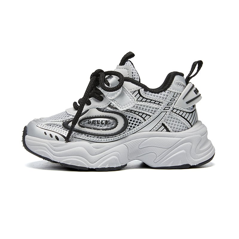 

Легкие амортизирующие низкие детские кроссовки для бега BELLE, серый