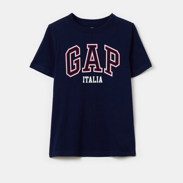 

Футболка из хлопка с логотипом Gap, синий