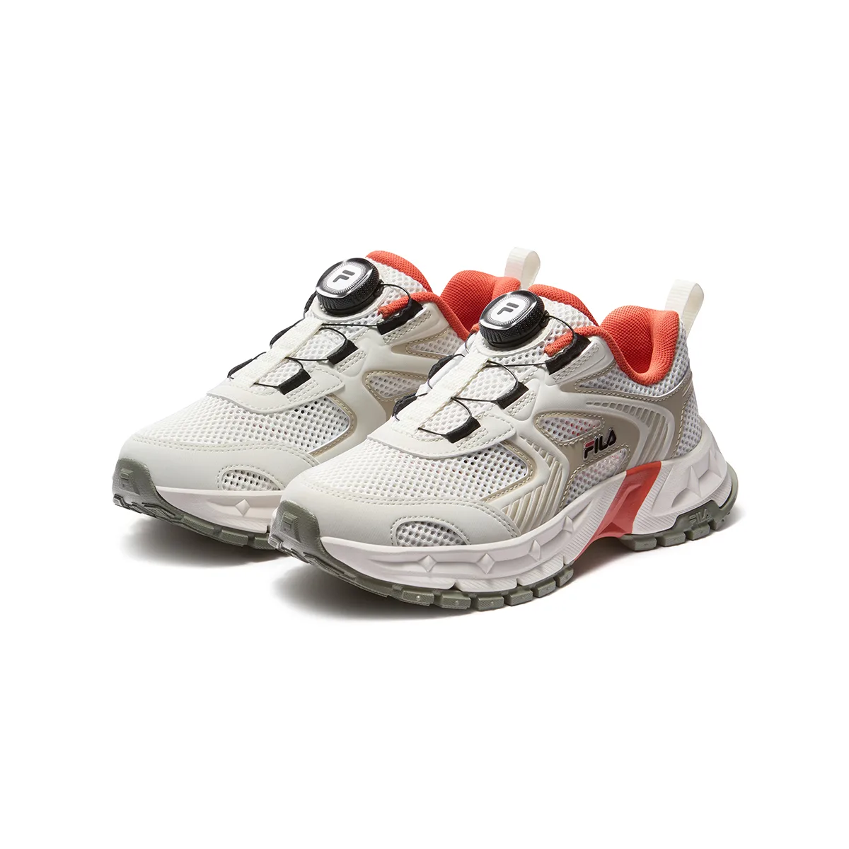 Детские кроссовки PERFORMANCE FPF Cheetah из искусственной кожи и текстиля для активного отдыха FILA KIDS, F-LS Lily White/Sandy — фото 4
