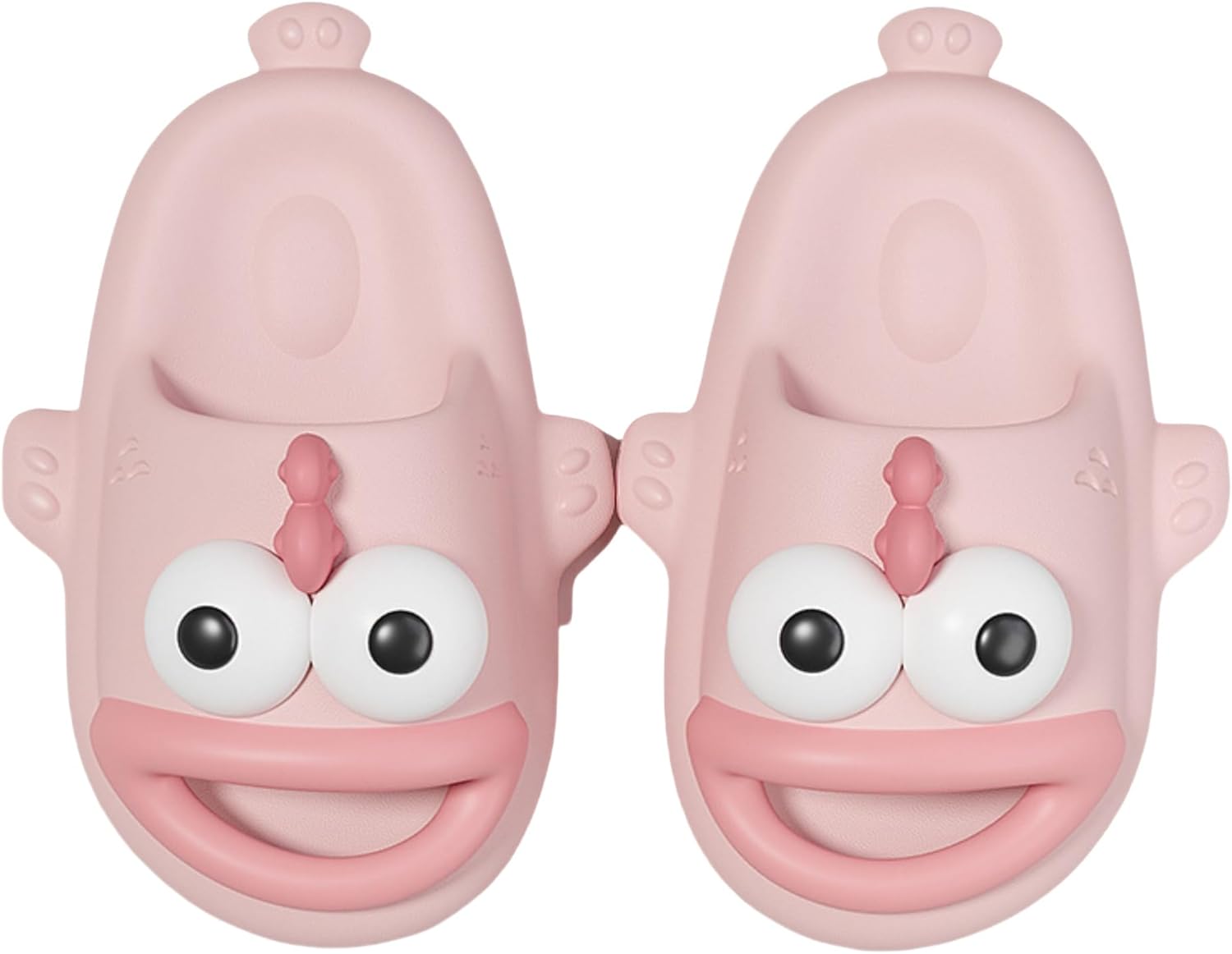

Мультяшные детские тапочки с рисунком клоунской рыбы YTHSPNZE, для детей, летние забавные сандалии, нескользящие пляжные сандалии и шлепанцы для душа, розовый