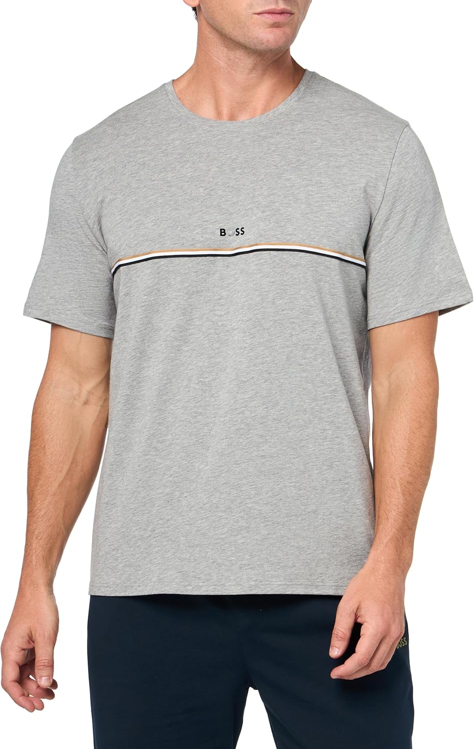 

Футболка с коротким рукавом из мягкого хлопка BOSS, Cashmere Grey, Серый, Футболка с коротким рукавом из мягкого хлопка BOSS, Cashmere Grey