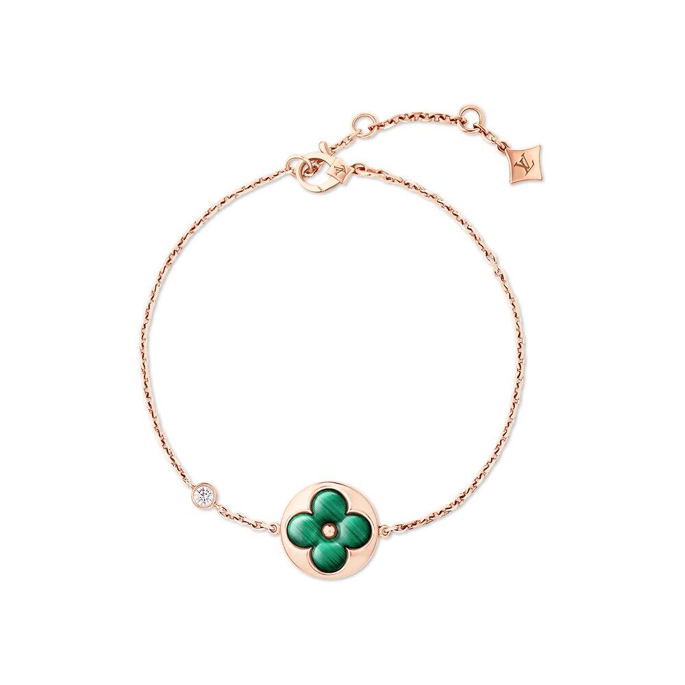 

Louis Vuitton Браслет Color Blossom BB Sun, розовое золото, малахит и бриллиант