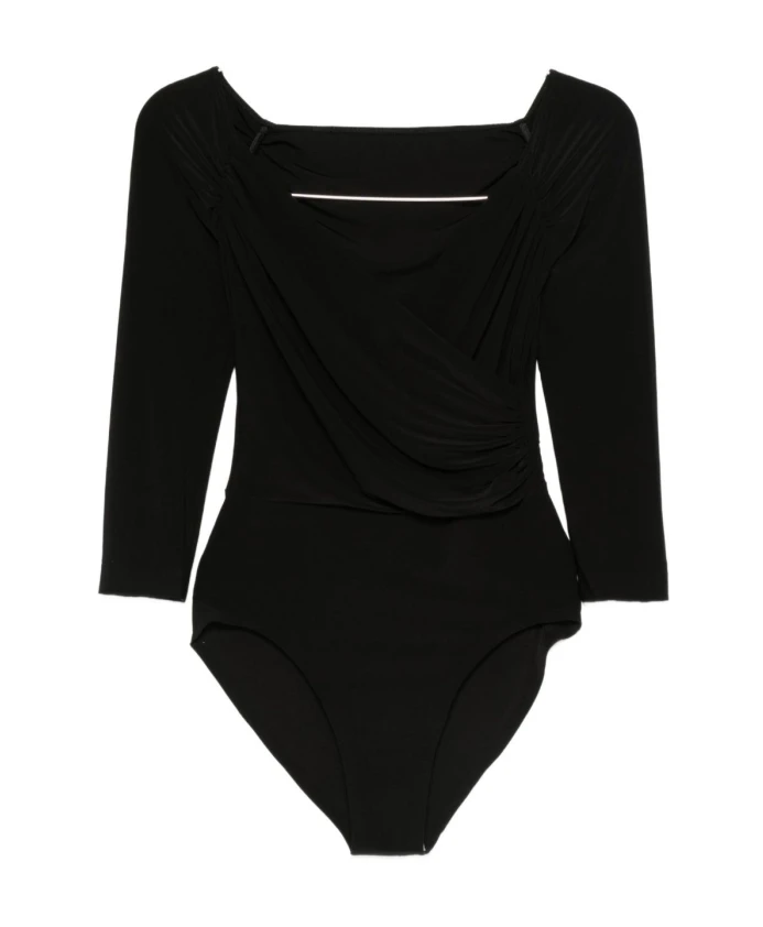 

Элегантный черный топ AW25 Norma Kamali, черный