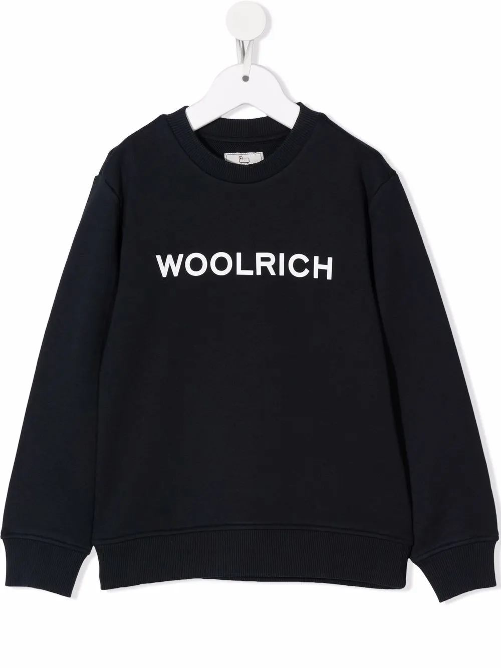 

Толстовка с круглым вырезом и логотипом Woolrich Kids, синий
