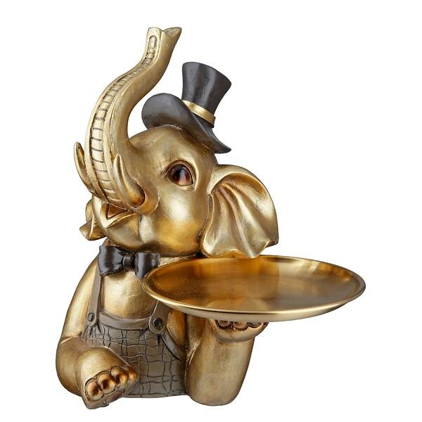 

Декоративная скульптура GILDE Elefant Maroni Typ A, золотой