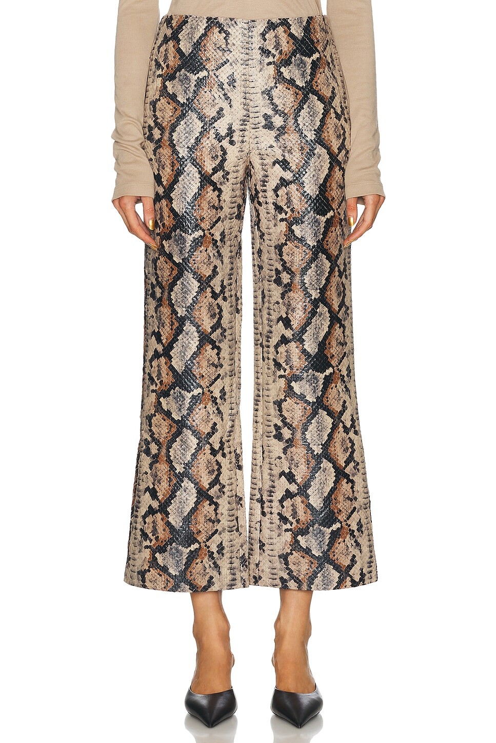 

Брюки Pia Vegan со змеиным рисунком SIMONMILLER, цвет Snake Print