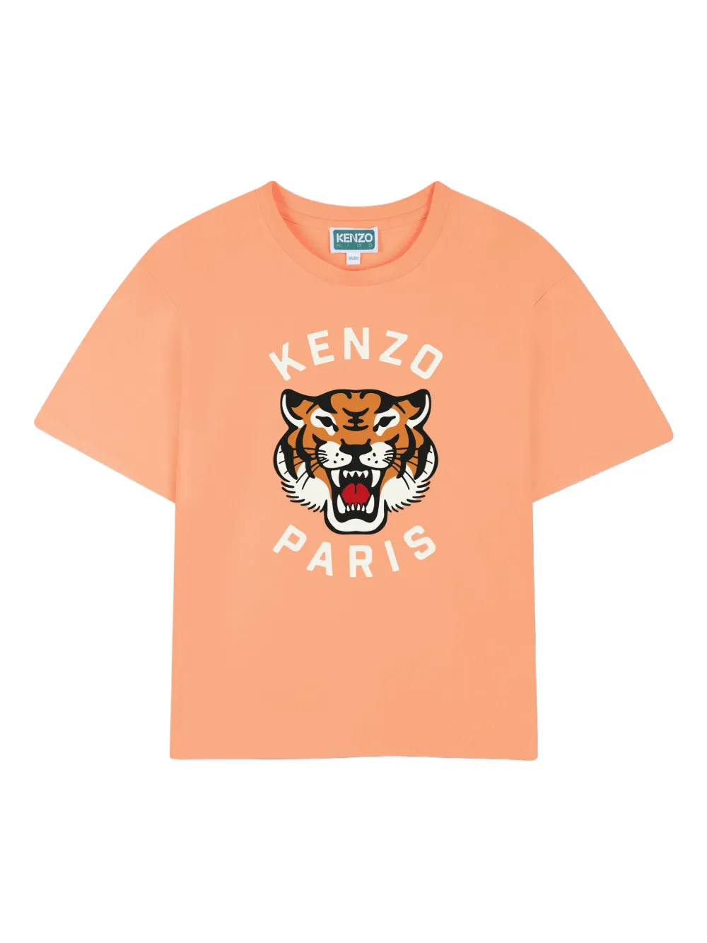 

Футболка с изображением тигра Kenzo Kids, оранжевый