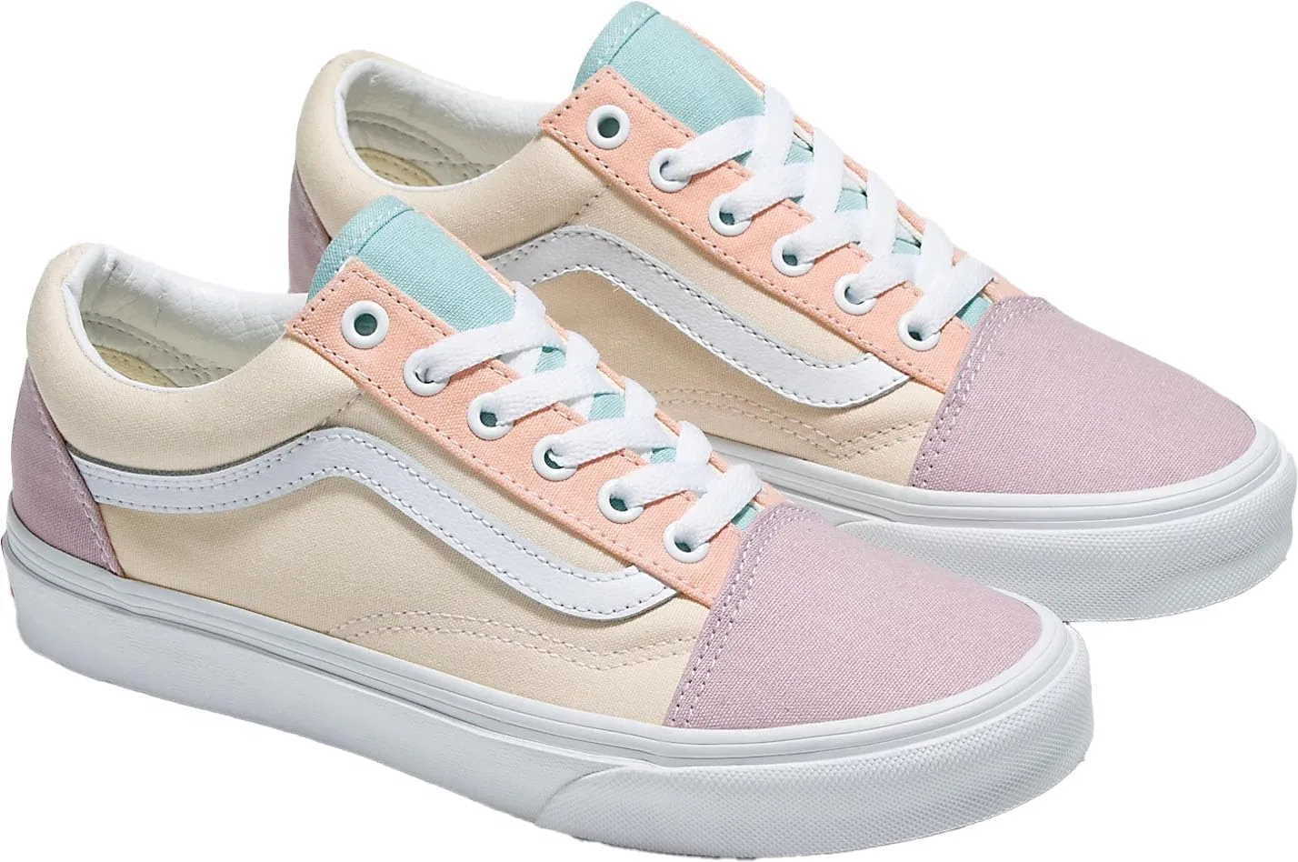 Кроссовки Vans UA Old Skool Unisex Low-Top, Pastel Block Multicolor White True White — фото 2