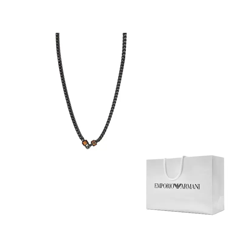 

EMPORIO ARMANI Кулон на цепочке Alloy Unisex Black